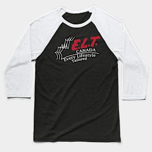 ELT Canada. White Baseball T-Shirt